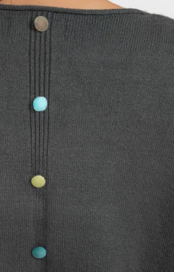 Toscane Boutique Pull avec boutons au dos| Pulls & Cardigans