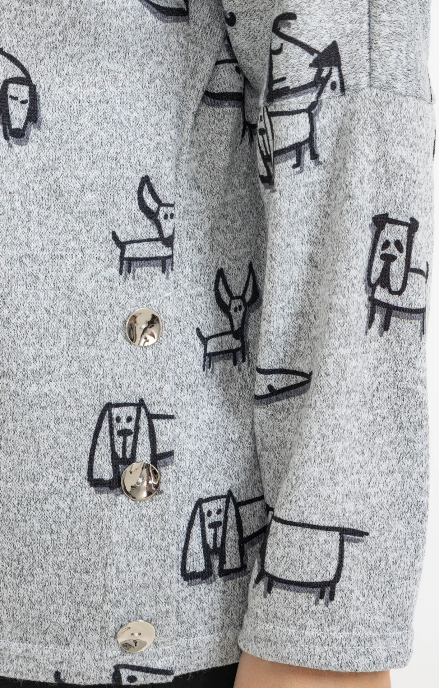 Toscane Boutique Pull imprimé chiens| Pulls & Cardigans