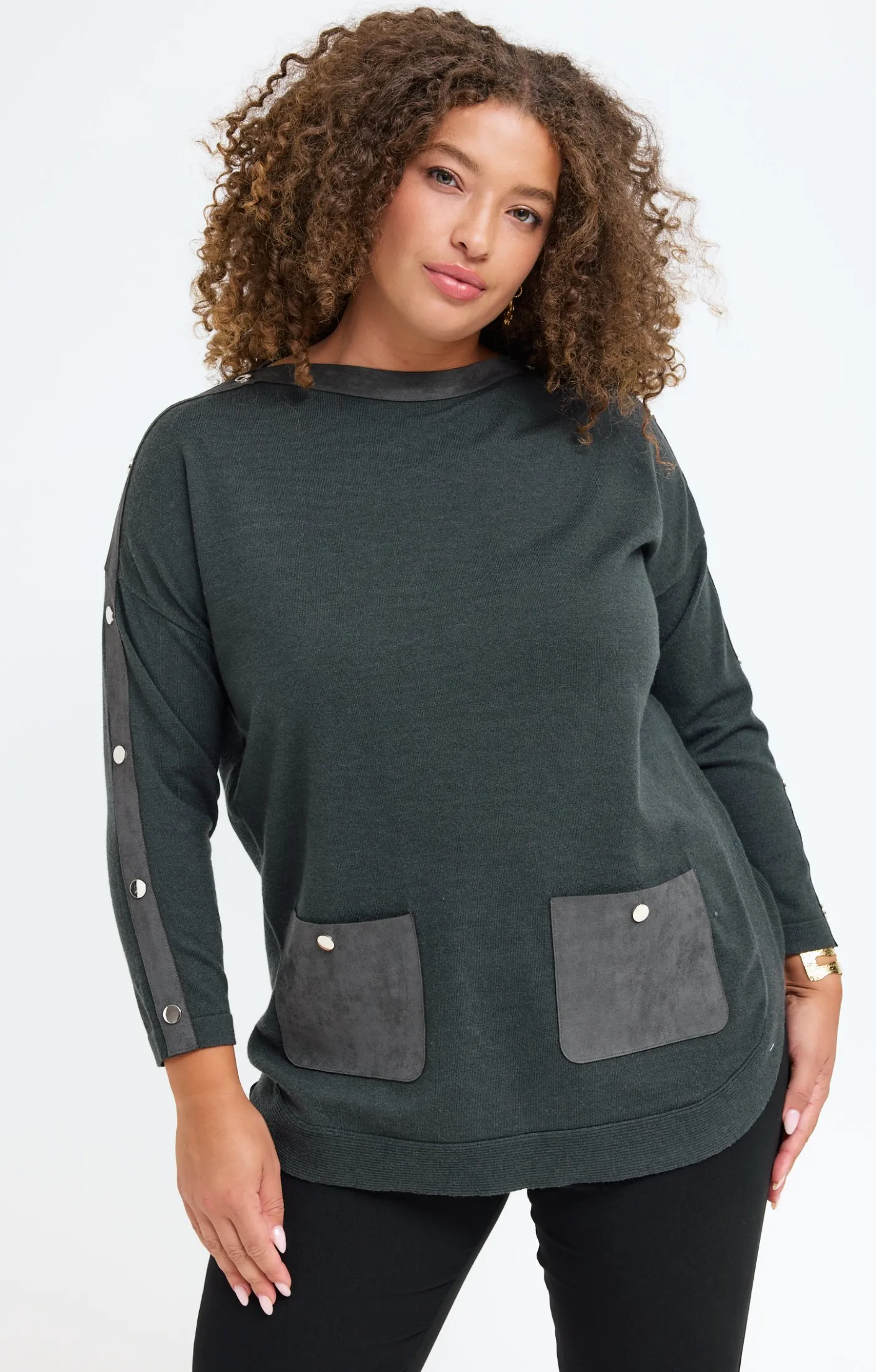 Toscane Boutique Pull patch à poches| Pulls & Cardigans
