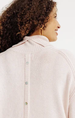 Toscane Boutique Pull uni col montant| Pulls & Cardigans