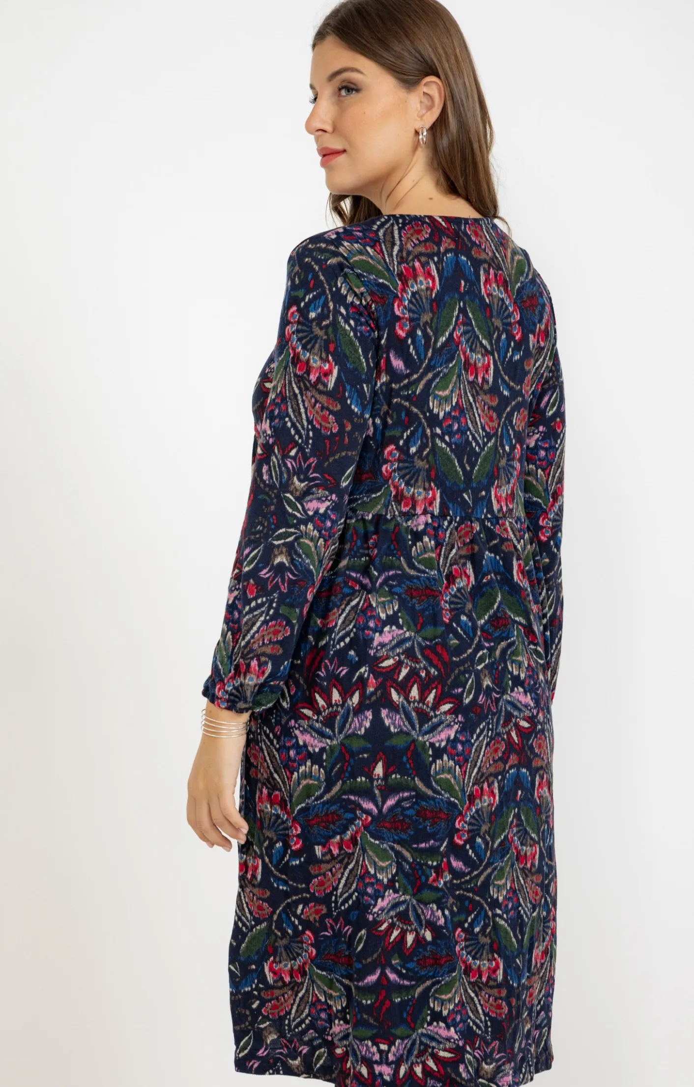 Toscane Boutique Robe en maille avec col plastron| Robes