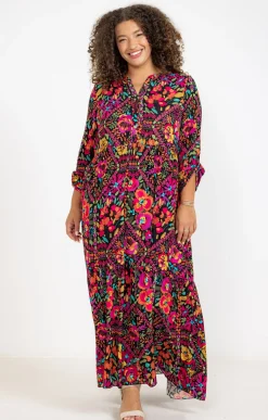 Toscane Boutique Robe longue crépon| Robes