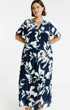 Toscane Boutique Robe longue imprimé fleuri| Robes