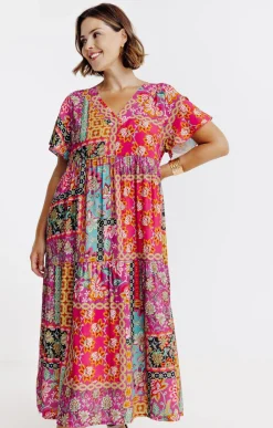 Toscane Boutique Robe longue imprimée| Robes