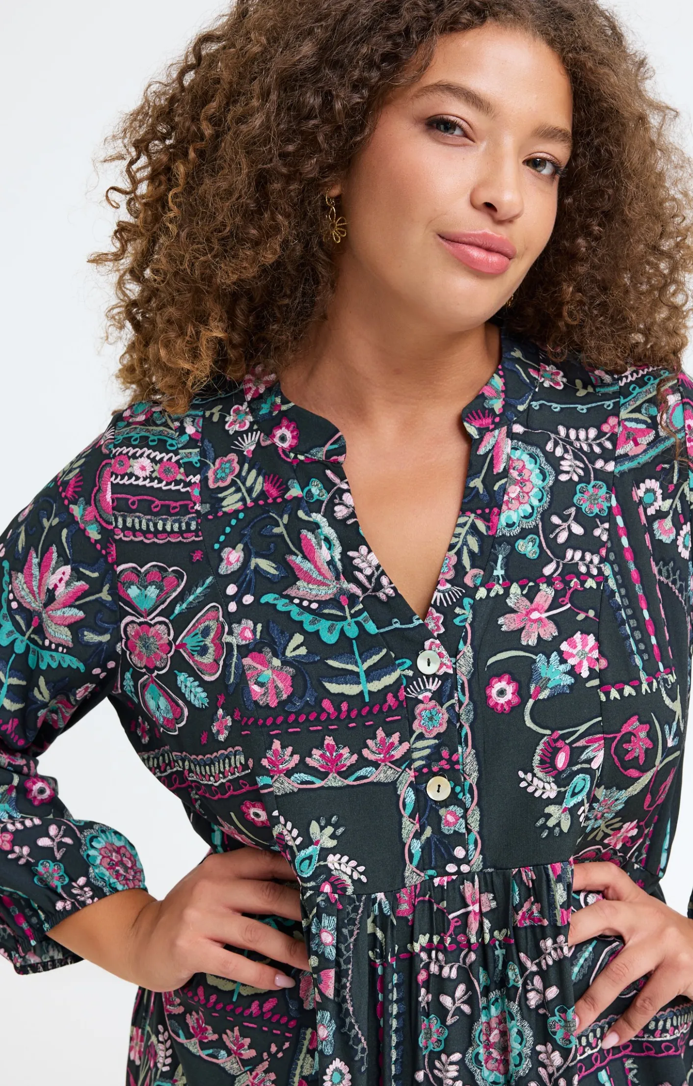 Toscane Boutique Robe longue imprimée| Robes