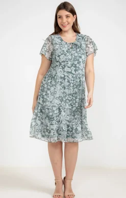 Toscane Boutique Robe plissée à fleurs| Robes