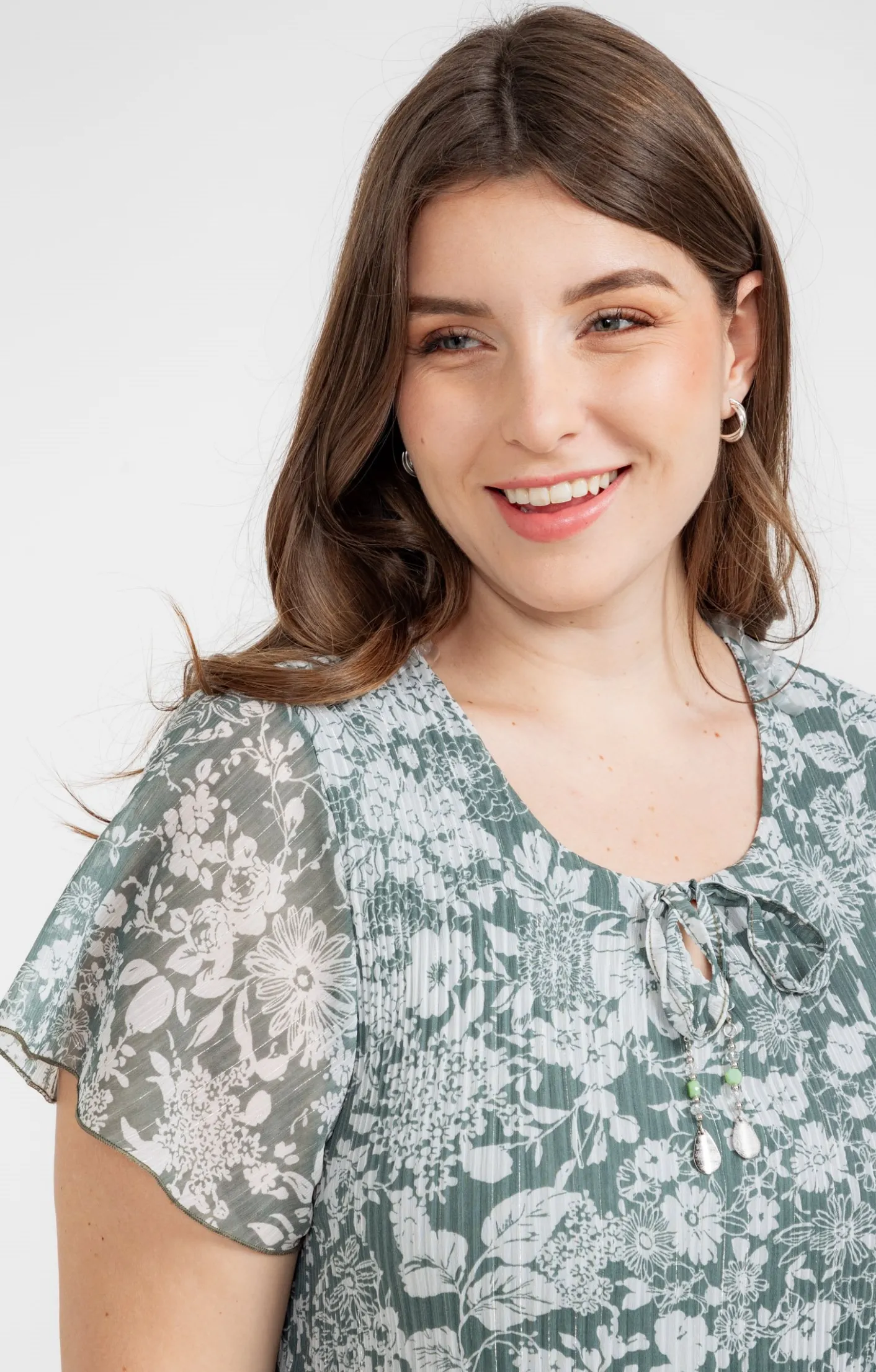 Toscane Boutique Robe plissée à fleurs| Robes