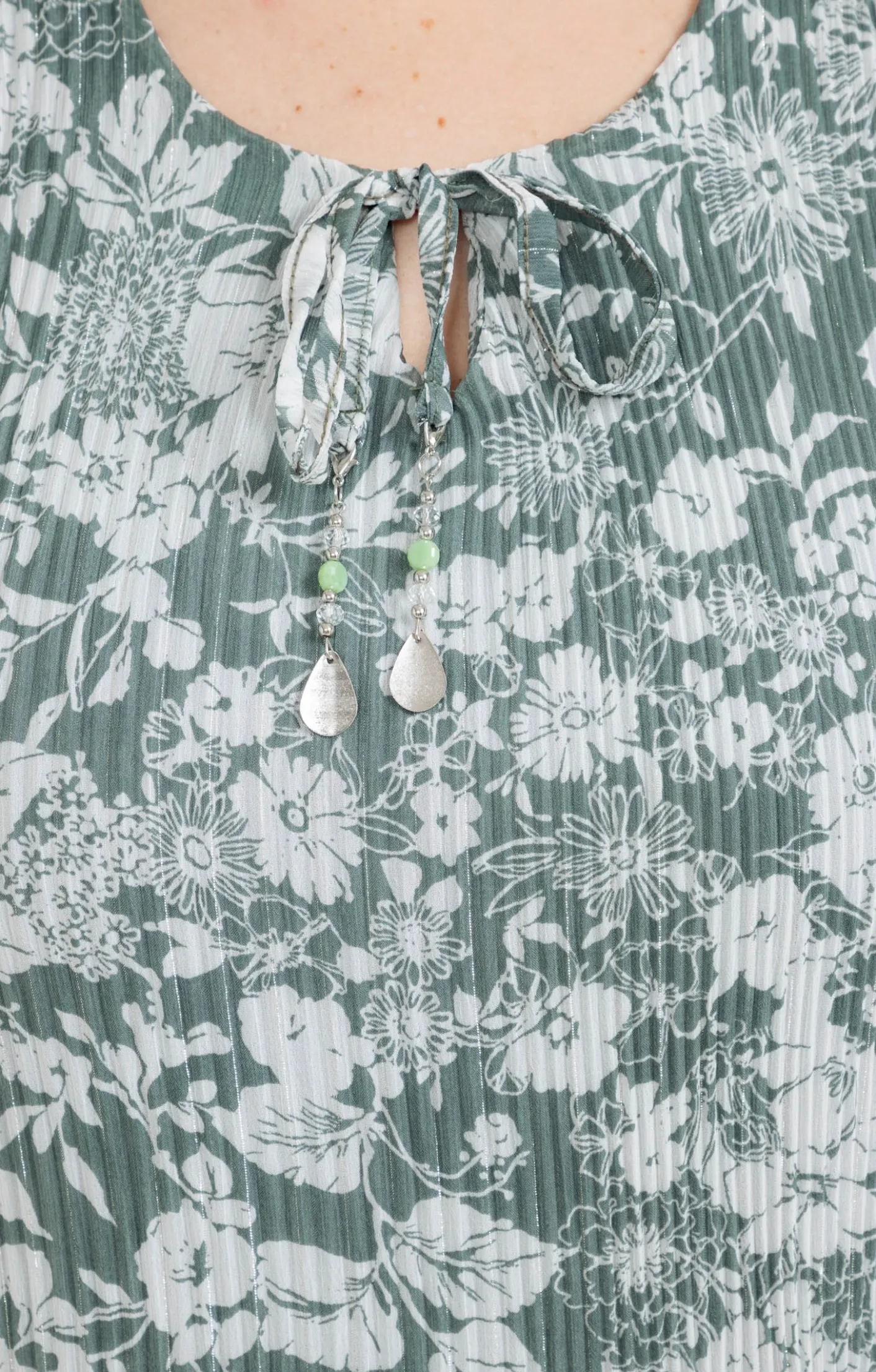 Toscane Boutique Robe plissée à fleurs| Robes
