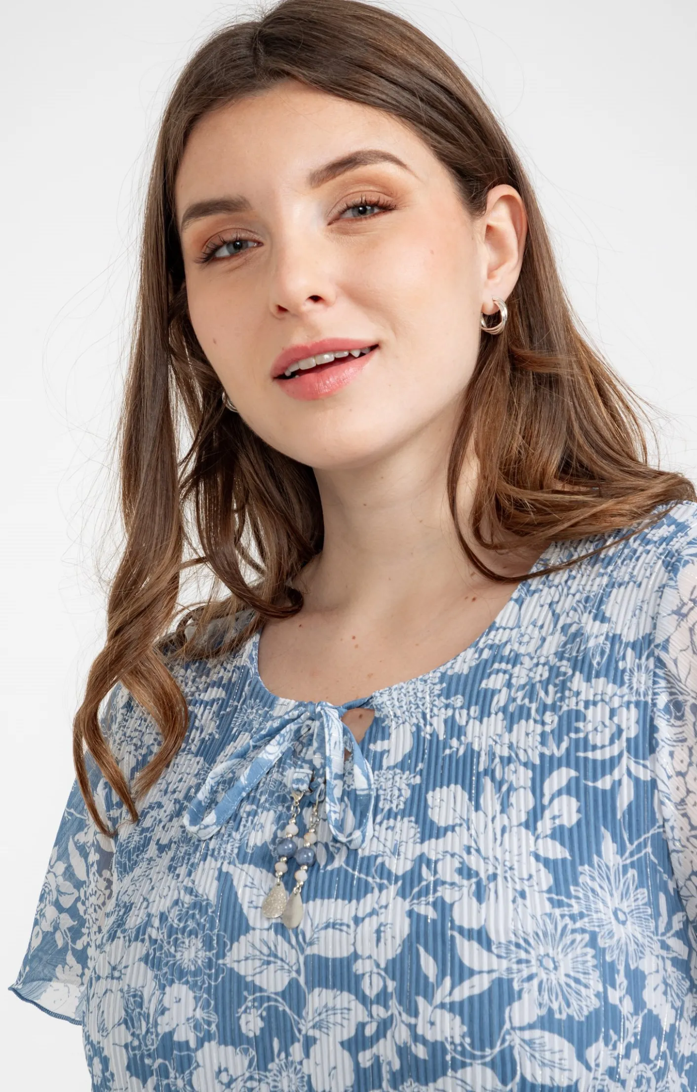 Toscane Boutique Robe plissée à fleurs| Robes