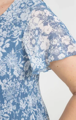 Toscane Boutique Robe plissée à fleurs| Robes