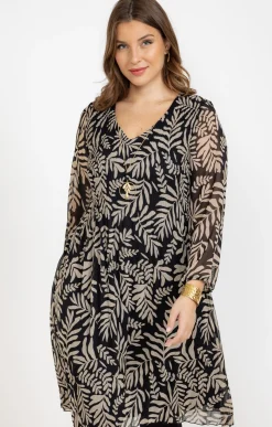 Toscane Boutique Robe plissée et imprimée| Robes