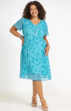 Toscane Boutique Robe plissée imprimée| Robes