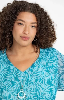 Toscane Boutique Robe plissée imprimée| Robes