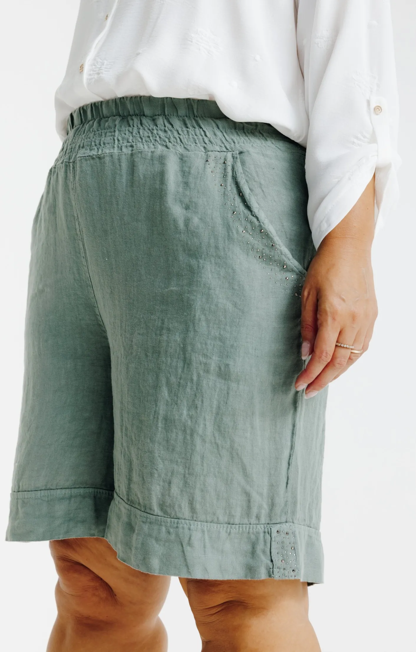 Toscane Boutique Short large en lin| Pantalons