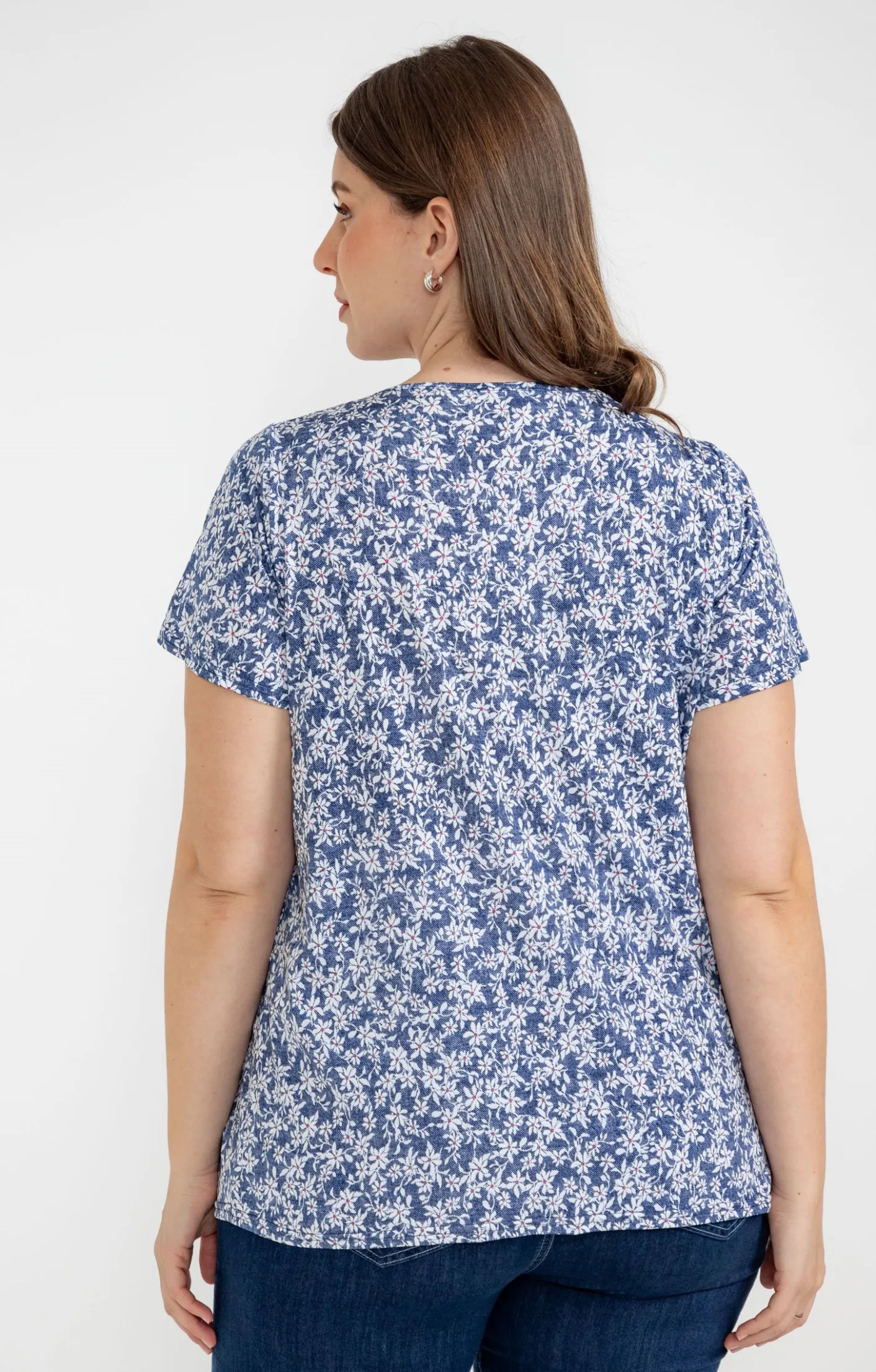 Toscane Boutique Tee-shirt à imprimé fleurs| Tee-shirts