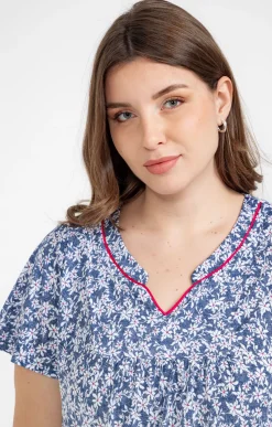 Toscane Boutique Tee-shirt à imprimé fleurs| Tee-shirts