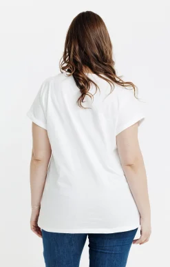 Toscane Boutique Tee-shirt bi-matière avec jacquard en 3D| Tee-shirts