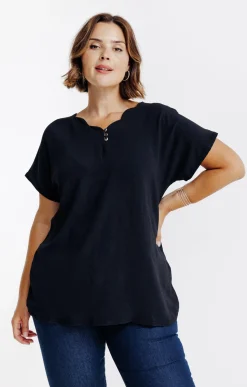 Toscane Boutique Tee-shirt bi-matière uni| Tee-shirts