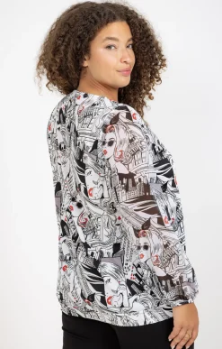 Toscane Boutique Tee-shirt imprimé avec collier| Tee-shirts