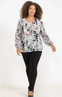 Toscane Boutique Tee-shirt imprimé avec collier| Tee-shirts