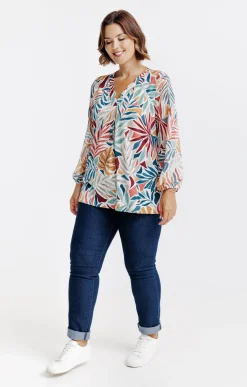 Toscane Boutique Tee-shirt imprimé avec collier| Tee-shirts