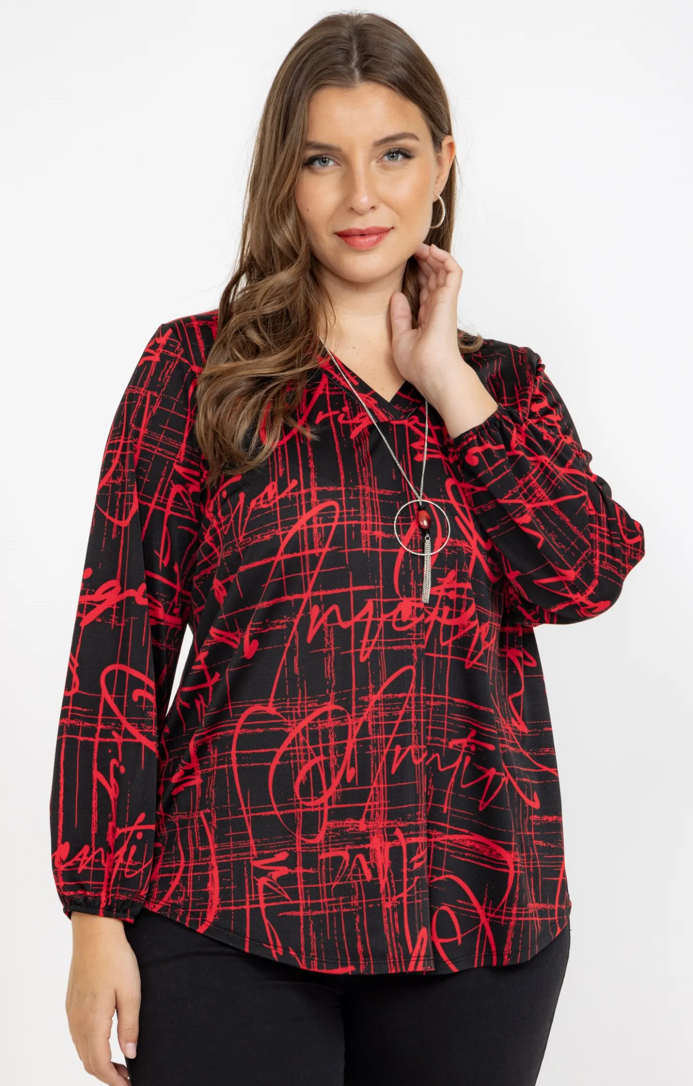 Toscane Boutique Tee-shirt imprimé avec collier| Tee-shirts