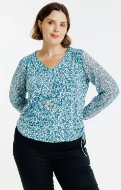 Toscane Boutique Tee-shirt imprimé avec collier| Tee-shirts