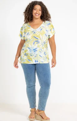 Toscane Boutique Tee-shirt imprimé feuillage| Tee-shirts