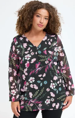 Toscane Boutique Tee-shirt imprimé fleuri| Tee-shirts
