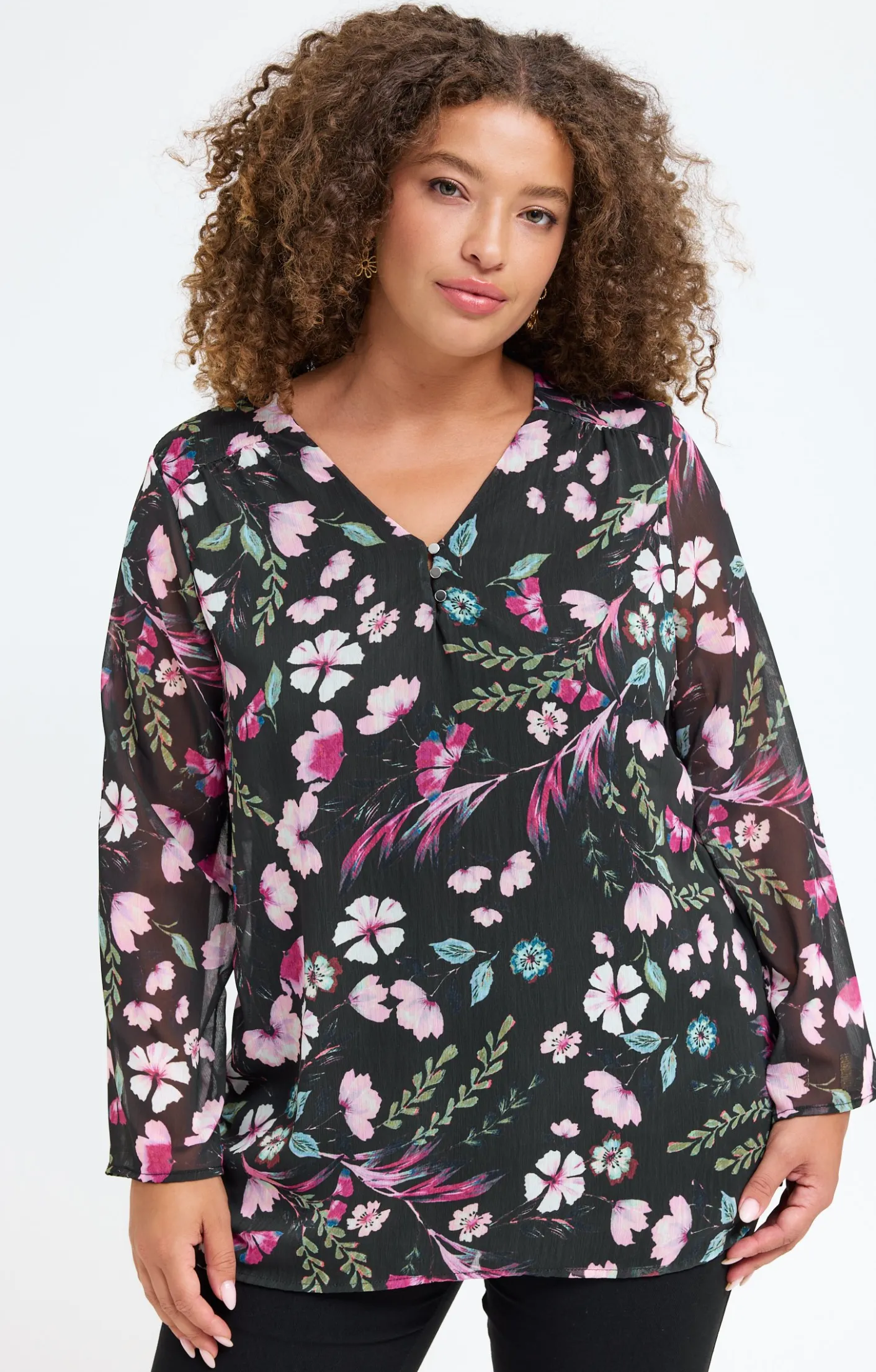 Toscane Boutique Tee-shirt imprimé fleuri| Tee-shirts