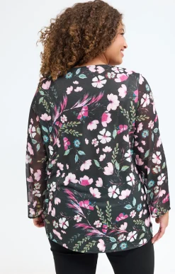Toscane Boutique Tee-shirt imprimé fleuri| Tee-shirts
