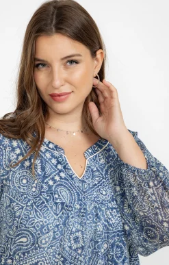 Toscane Boutique Tee-shirt imprimé jeans| Tee-shirts