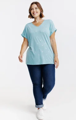 Toscane Boutique Tee-shirt imprimé libellules| Tee-shirts