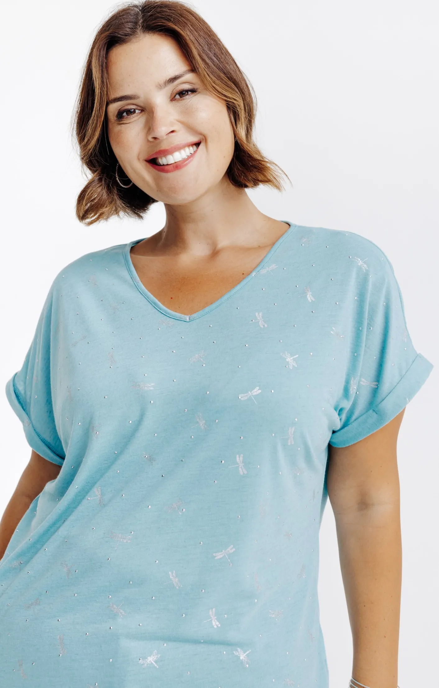 Toscane Boutique Tee-shirt imprimé libellules| Tee-shirts
