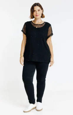 Toscane Boutique Tee-shirt maille ajourée| Tee-shirts