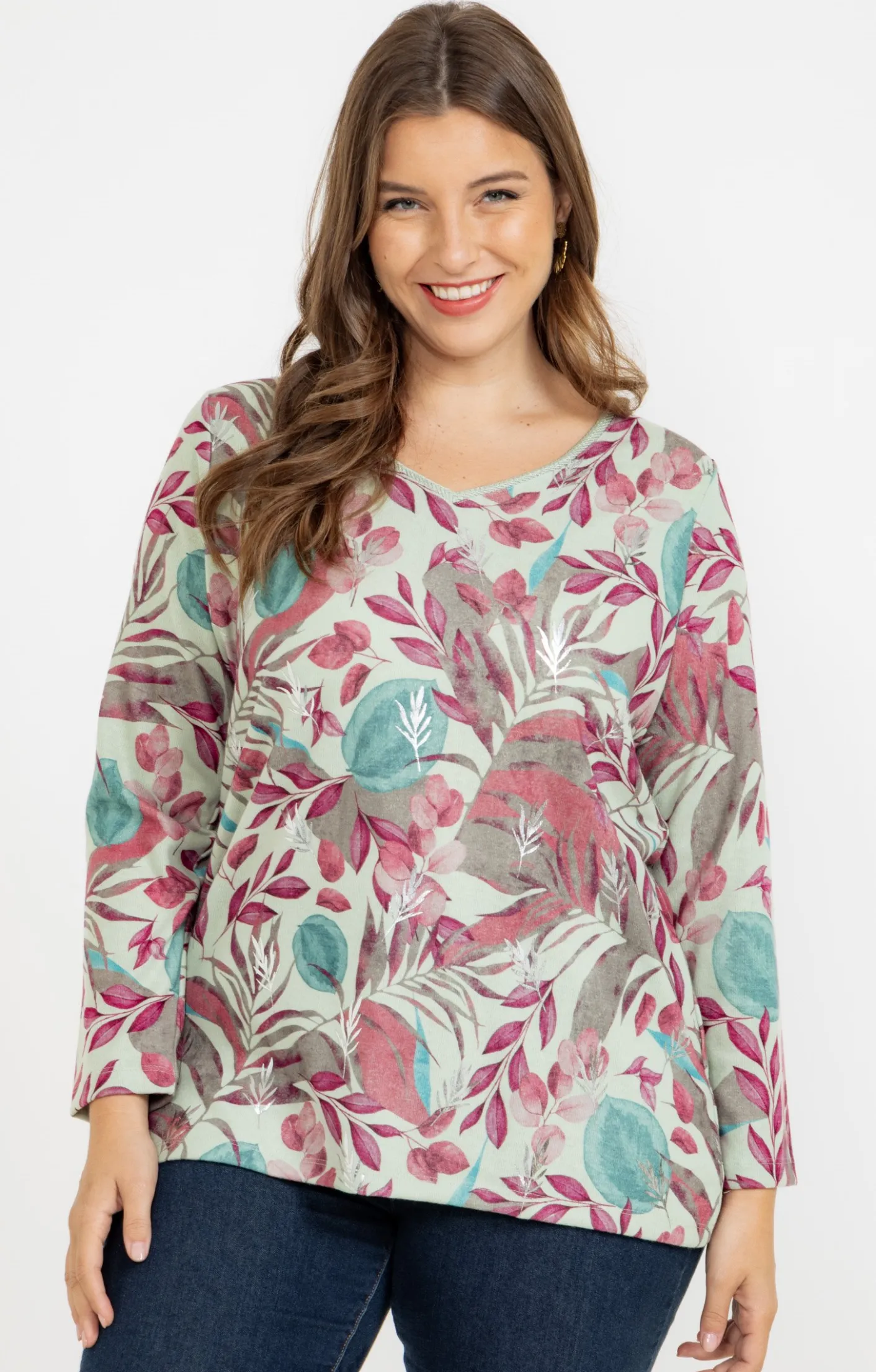 Toscane Boutique Tee-shirt maille chaude imprimé| Tee-shirts
