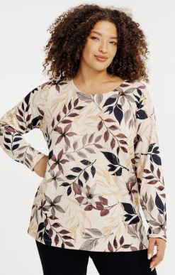 Toscane Boutique Tee-shirt maille chaude imprimé| Tee-shirts