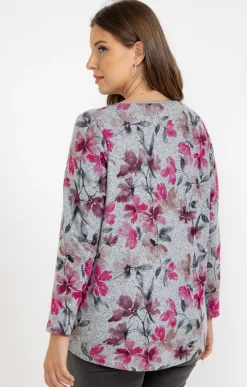 Toscane Boutique Tee-shirt maille chaude imprimé| Tee-shirts
