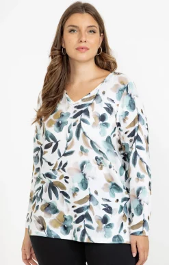 Toscane Boutique Tee-shirt maille chaude imprimé| Tee-shirts