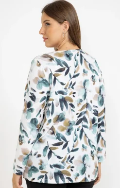 Toscane Boutique Tee-shirt maille chaude imprimé| Tee-shirts