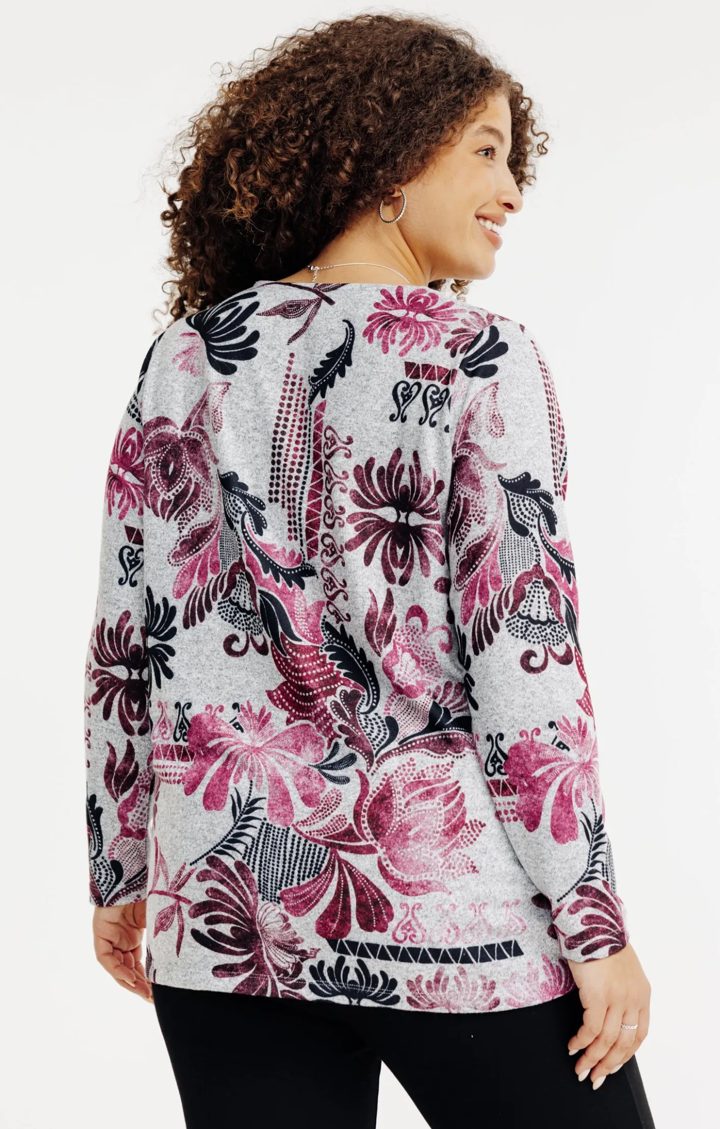 Toscane Boutique Tee-shirt maille chaude imprimé| Tee-shirts