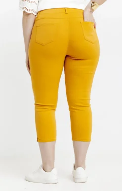 Toscane Boutique Tregging court stretch avec strass| Pantalons