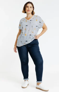 Toscane Boutique Tregging effet denim| Pantalons