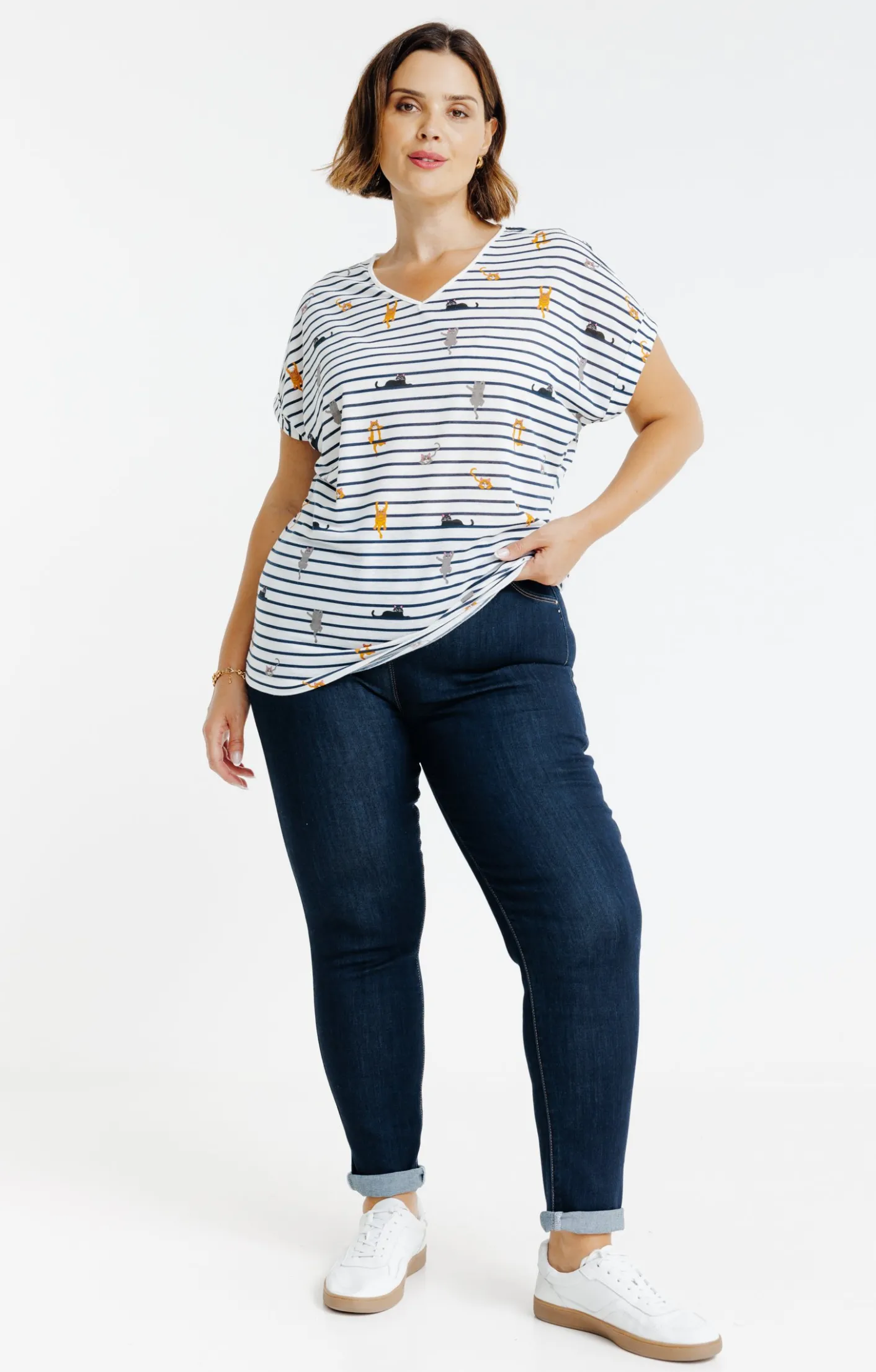 Toscane Boutique Tregging effet denim| Pantalons