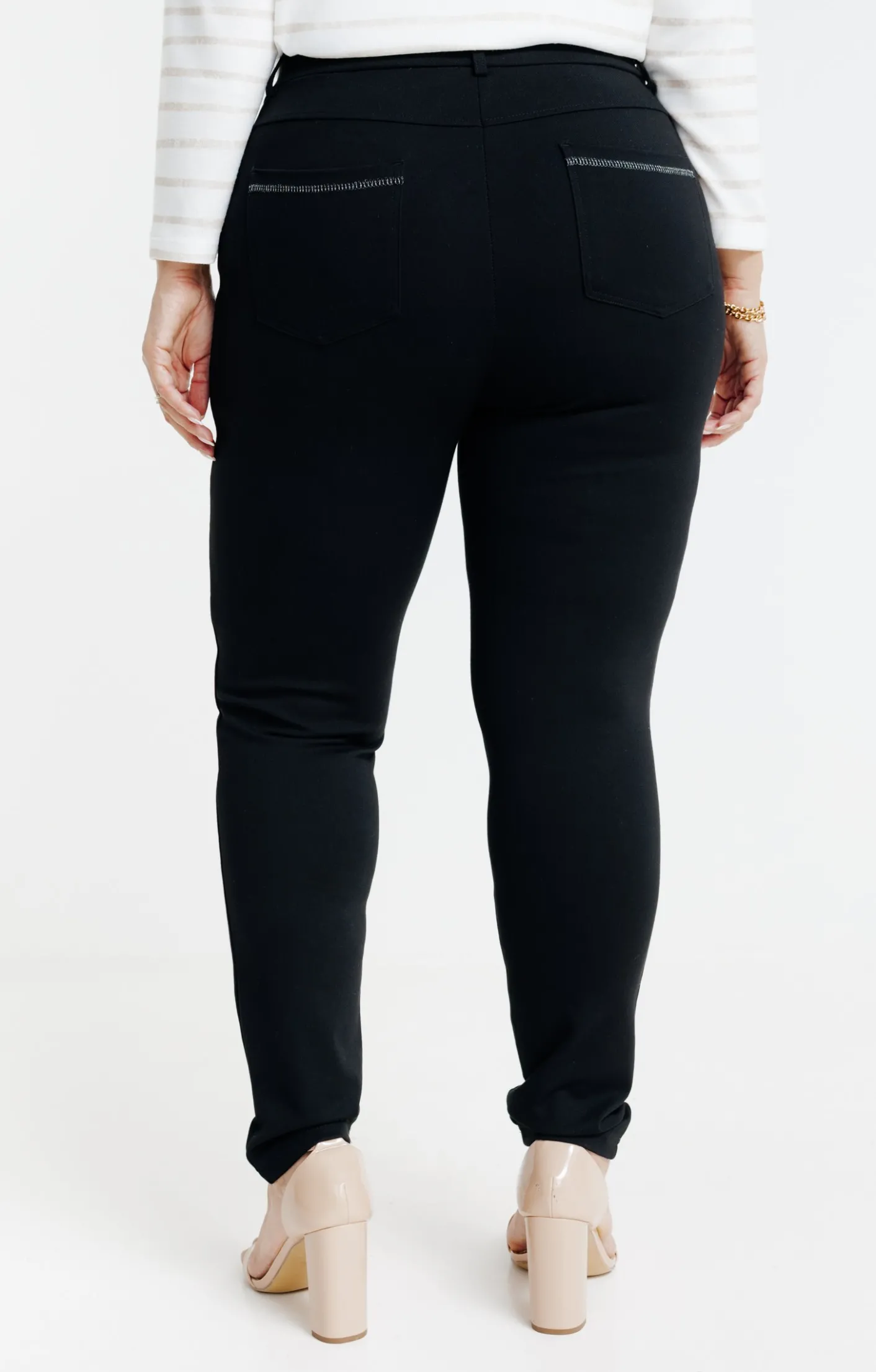 Toscane Boutique Tregging en maille chevron| Pantalons