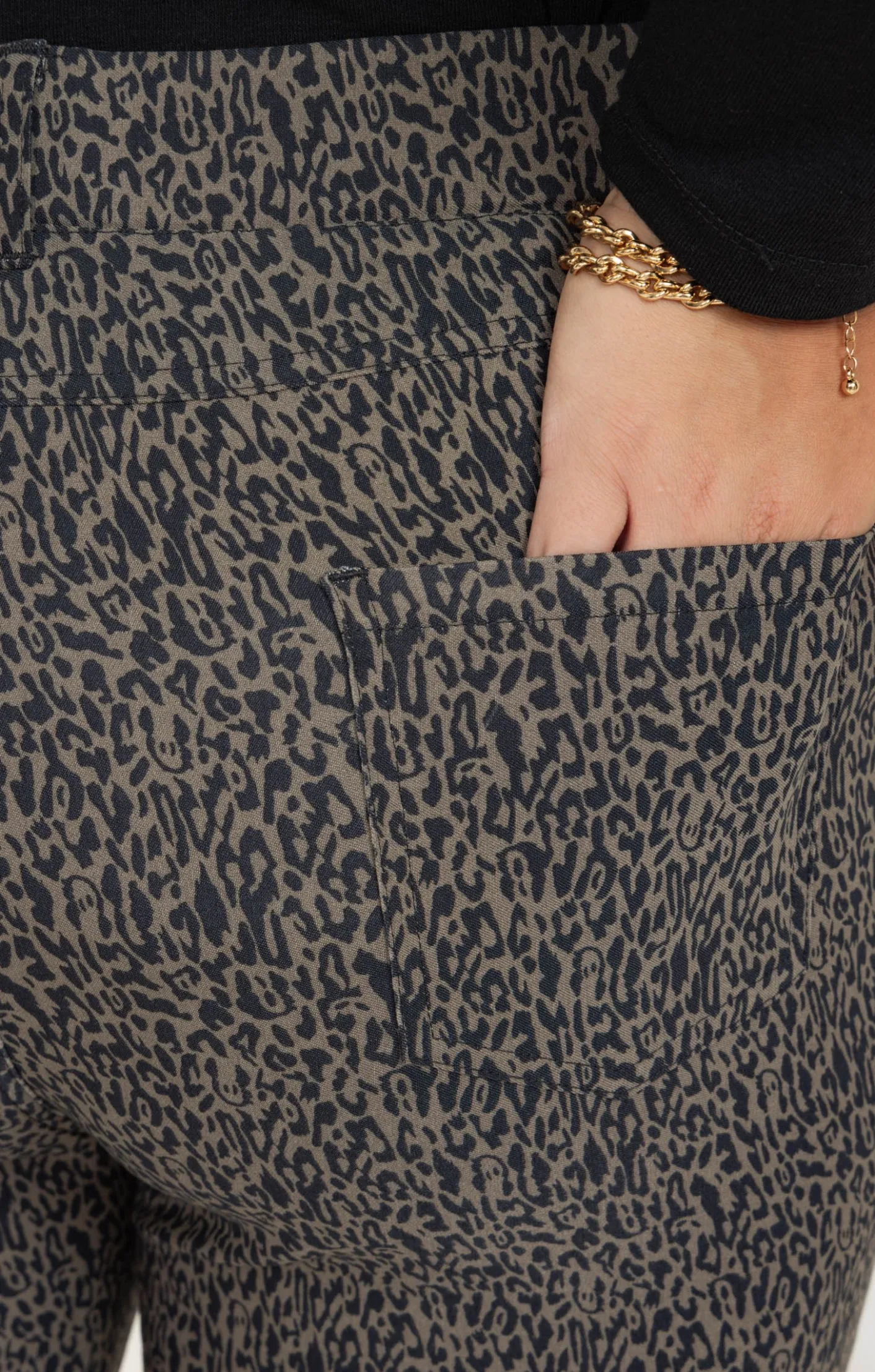 Toscane Boutique Tregging imprimé léopard| Pantalons