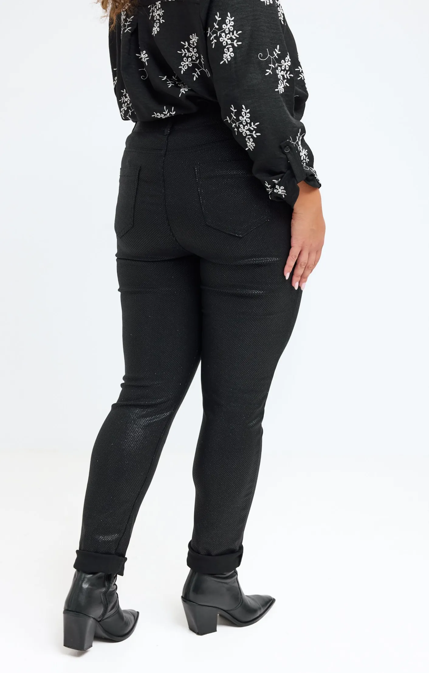 Toscane Boutique Tregging imprimé mini-traits| Pantalons