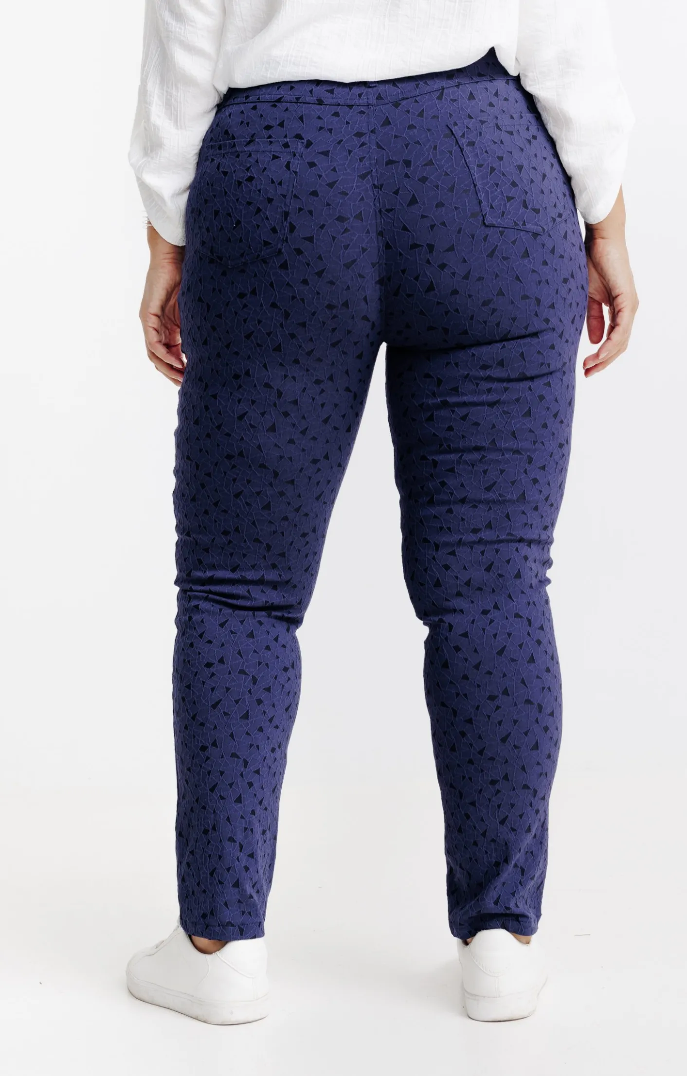 Toscane Boutique Tregging jacquard motif losange| Pantalons