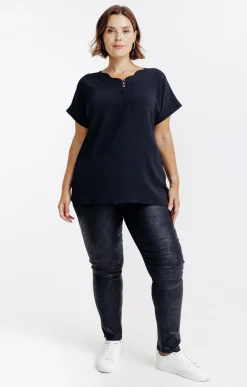 Toscane Boutique Tregging stretch effet peau de serpent| Pantalons