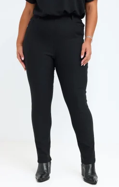 Toscane Boutique Tregging uni reliéfé damier| Pantalons